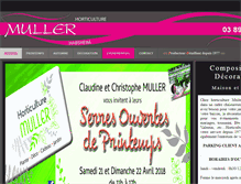 Tablet Screenshot of horticulturemuller.fr